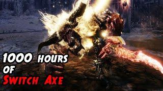 Displaying 1000h of Switch Axe on a furious Rajang