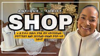 Antique and Thrift Shop With Me + Full Haul