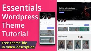 Essentials Multipurpose WordPress Theme   Essentials Wordpress Theme Tutorial