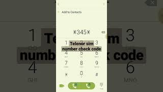 How to check telenor sim number#youtube#shorts