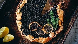 How to make a rustic lemon blueberry galette (gluten-free crust, vegan option)