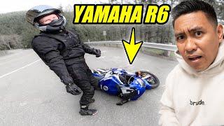 DROPPING A YAMAHA R6 TWICE IN ONE DAY | ADOBO MOTO S2E8