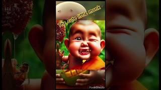 little monk so cute  #funny #cute #cutebaby #baby #littlemonkvideo #video #cutest  #laughingmonk