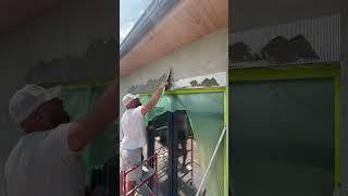 Делаю откосы , ставлю перф. Уголок #фасадныеработы
