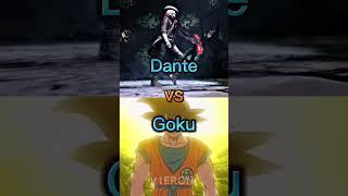 Dante vs Goku #whoisstrongest #goku #dbs #dante #shorts