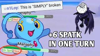 SIMPLE + TAIL GLOW GIVES MANAPHY +6 SPATK IN ONE TURN IN AAA