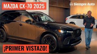 Mazda CX-70 2025: Nuevo SUV crossover con dos motores y detalles de lujo | Siempre Auto