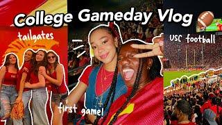 COLLEGE GAMEDAY VLOG!  (USC football, tailgates, frat parties, grwm + first game!)