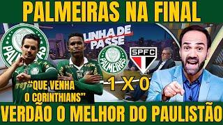 POS JOGO PALMEIRAS 1 X 0 SÃO PAULO! PALMEIRAS RUMO AO TETRA DO PAULISTÃO /NOTICIAS DO PALMEIRAS HOJE