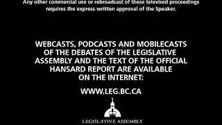 BC Legislature Live Stream