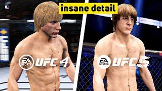 UFC 5 vs UFC 4: Graphics Comparison (is it worse!?) PS5