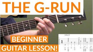 The G-Run | Beginner Bluegrass Guitar Lesson With Tab