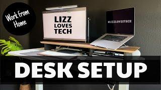 Work From Home Setup | Desk Setup Tour | @LizzLovesTech