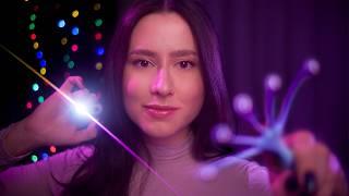 ASMR Sleep light triggers, gentle visuals & follow my instructions  focus on me, hand movements, +