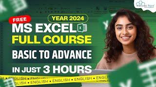 MS EXCEL Full Course for Beginners in 3 HOURS (FREE) - 2024 Edition