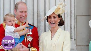 Adorable Prince Louis waves at planes during Trooping the Colour flypast