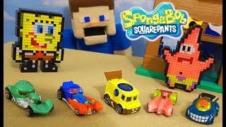 Spongebob Squarepants Hot Wheels Character Cars Full Episode Pixel Pals Unboxing Set