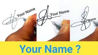 ️ How To Draw Signature Like A Billionaire ( For Alphabets I, A, S )