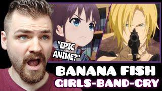 First Time REACTING TO GIRLS BAND CRY x Banana Fish & MORE! | Openings & Endings | ANIME REACTION!