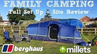 FAMILY CAMPING VLOG | FULL SET UP & SITE REVIEW | BERGHAUS AIR 6