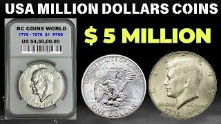 6 MILLION DOLLAR COINS: TOP 15 MOST VALUABLE USA COINS ! COINS WORTH BIG MONEY