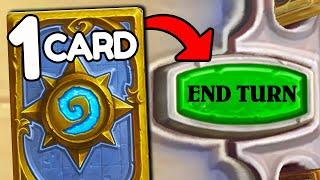 Hearthstone, but you can ONLY play 1 card per turn