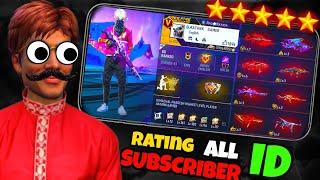 I Rated random Subscribers Freefire Id  (?/10)    | Part 2