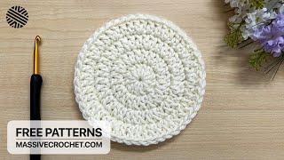  How to Crochet a PERFECT Circle Without Seam!  QUICK & EASY Crochet for Beginners