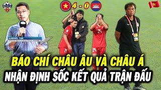 Báo Chí Châu Âu Và Châu Á Nhận Định Sốc Kết Quả Trận Việt Nam vs Campuchia, NHM Bật Ngửa