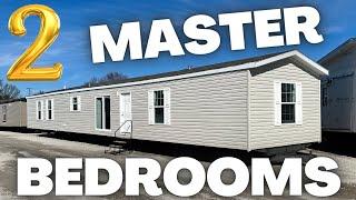 BIG single wide w/ 2 master bedrooms! Sweet mobile home! Prefab House Tour