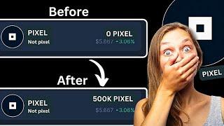 NOT PIXEL Airdrop - How To Earn 100K PIXEL Points | How To Boost Not Pixel Earning #Notpixel