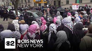 Pro-Palestinian demonstrations held at Barnard College, City College in NYC