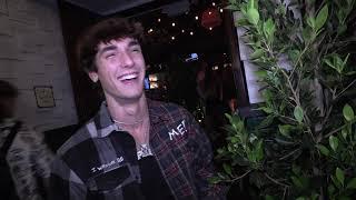 Bryce Hall talks about his relationship with Riley Hubatka while arriving to Jaden Hossler's party