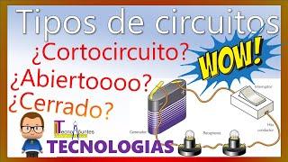 Tipos de circuitos - Cerrado-Abierto-Cortocircuito || Electricidad Secundaria Tecnologías