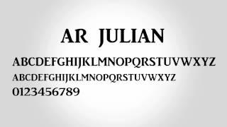 AR JULIAN Font