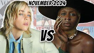 Billie Eilish vs. Cynthia Erivo: Fashion Cover BATTLES November 2024