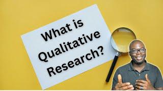 What is qualitative research?