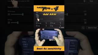 AKM 4X Zero Recoil sensitivity | 4x no Recoil Spray | 4x Zero Recoil Sensitivity with Gyroscope