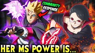 Sarada's TWO Mangekyou Sharingan Powers Are BUSTED - Naruto Explained Commuity Response!