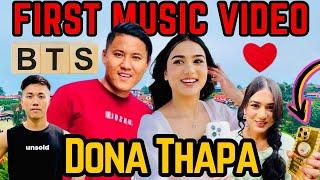 My FIRST Music Video with DONA THAPA! BTS Fun with Dona Thapa, Ghongbaa @DonaThapaAkaChocolateyBoy