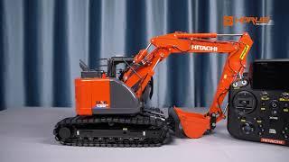 1/14 ZX135US Dual Pumps RC Excavator Model | Metal Hydraulic System, Sound & Light Effects Revealed