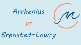 Arrhenius vs Bronsted-Lowry definition of acids and bases