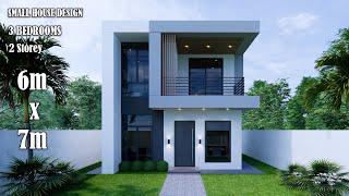 Small House Design | Modern House 2 Storey  | 6m x 7m with 3 Bedroom