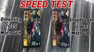 Moto G64 vs Moto G85 Speed Test, AnTuTu, Gaming (Dimensity 7025 vs Snapdragon 6s Gen3)