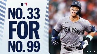 NO. 33 FOR NO. 99! Aaron Judge DEMOLISHES this baseball!