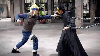 Real fight Minato Namikaze vs Obito Uchiha