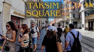 4K Walking Tour of Taksim Square, Istanbul - Top City Attraction Turkey 2024