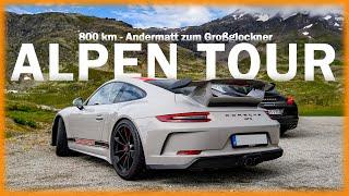 Alpen-Tour: 800 km Pässe in 2,5 Tagen im Porsche 911 & Panamera. Vom Andermatt zum Großglockner!