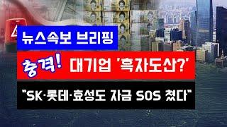 [뉴스속보] 충격!! 대기업도 흑자도산?..."SK·롯데·효성도 정부에 자금 SOS 쳤다" [정완진TV]