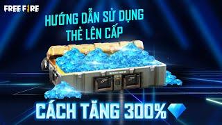 Hướng dẫn tắm mưa kim cương với Thẻ Lên Cấp của Free Fire